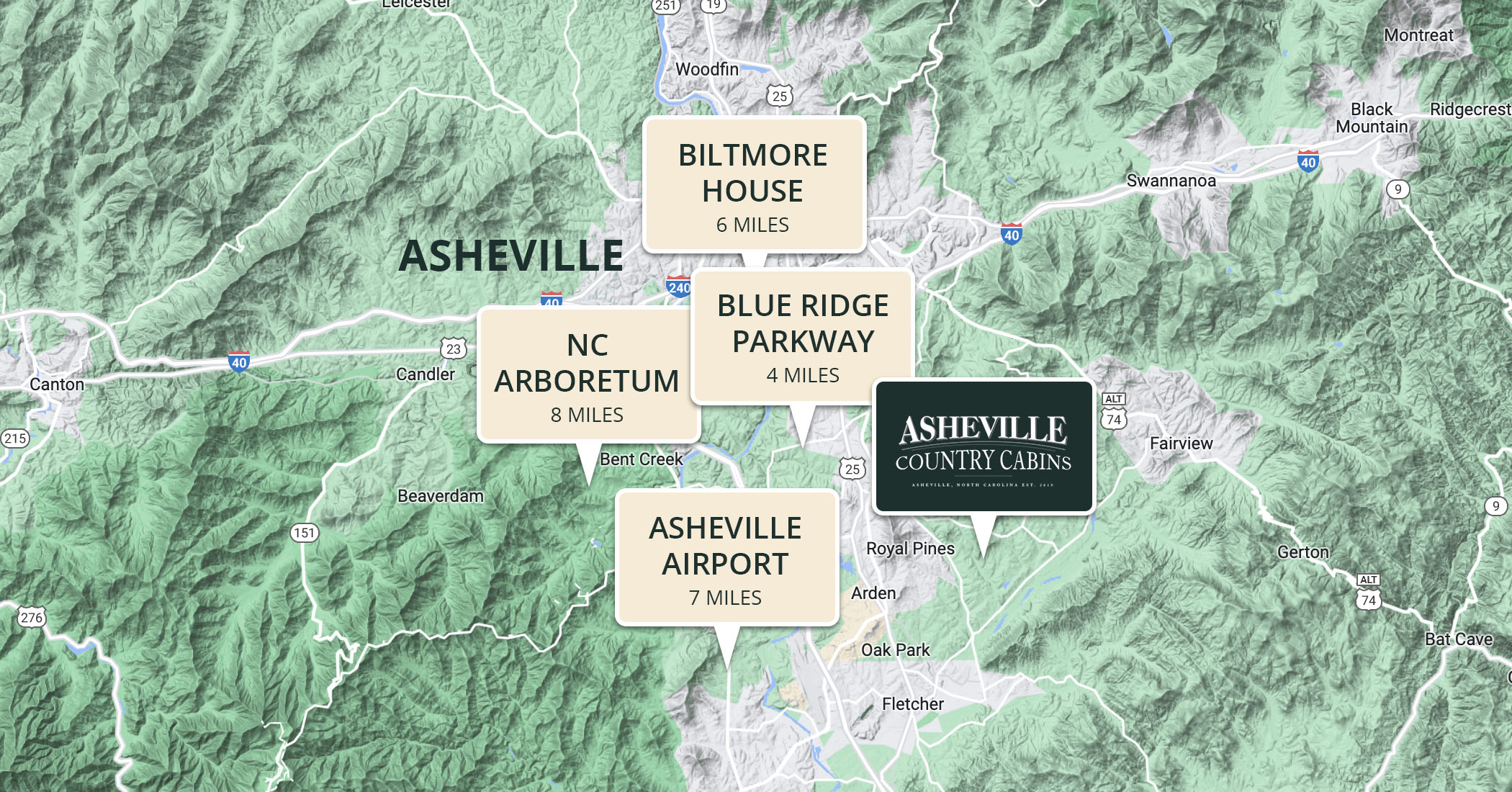 Asheville Country Cabins | Luxury Vacation Rentals