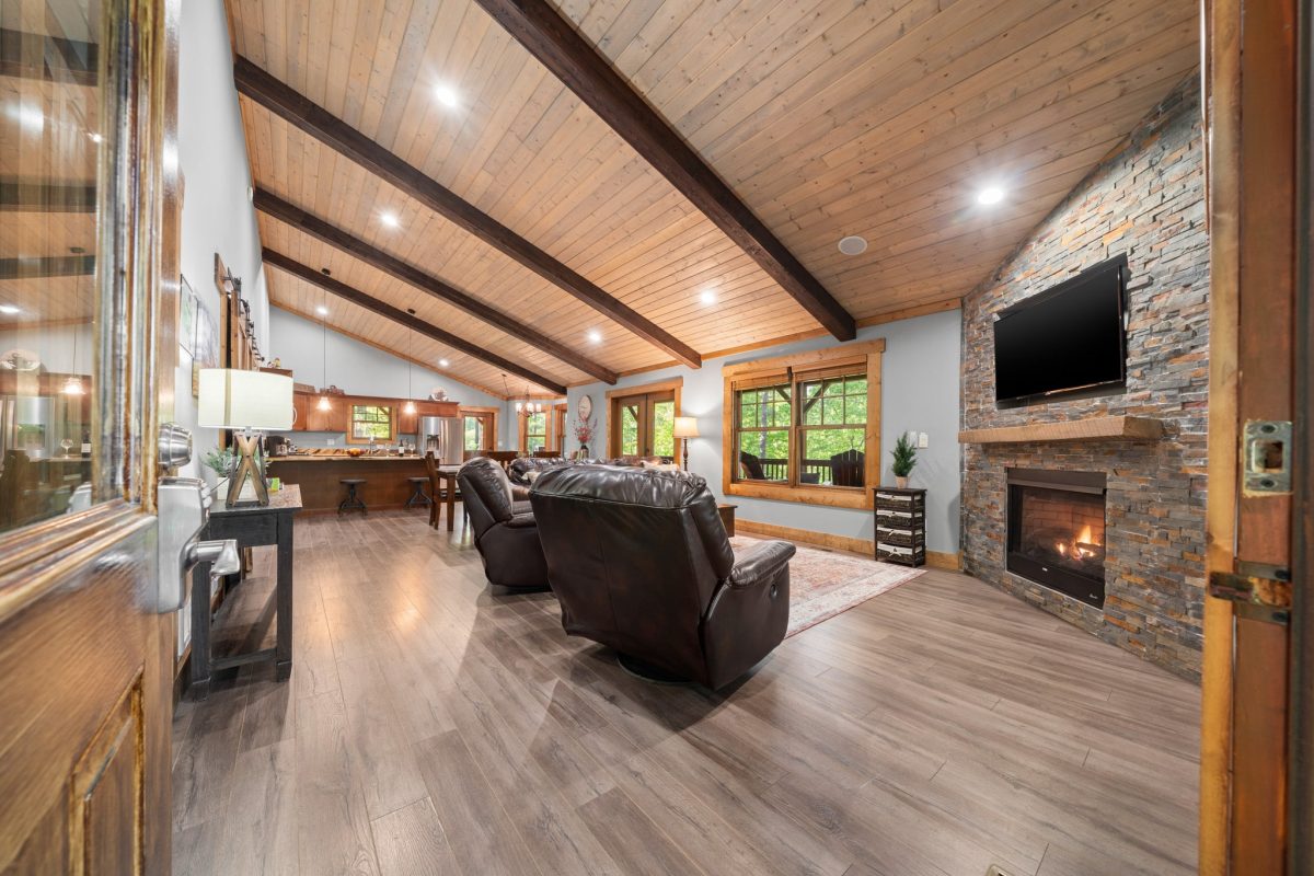 Image showcasing Mountain Cabins: Mountain Laurel is Luxury Cabin Rental